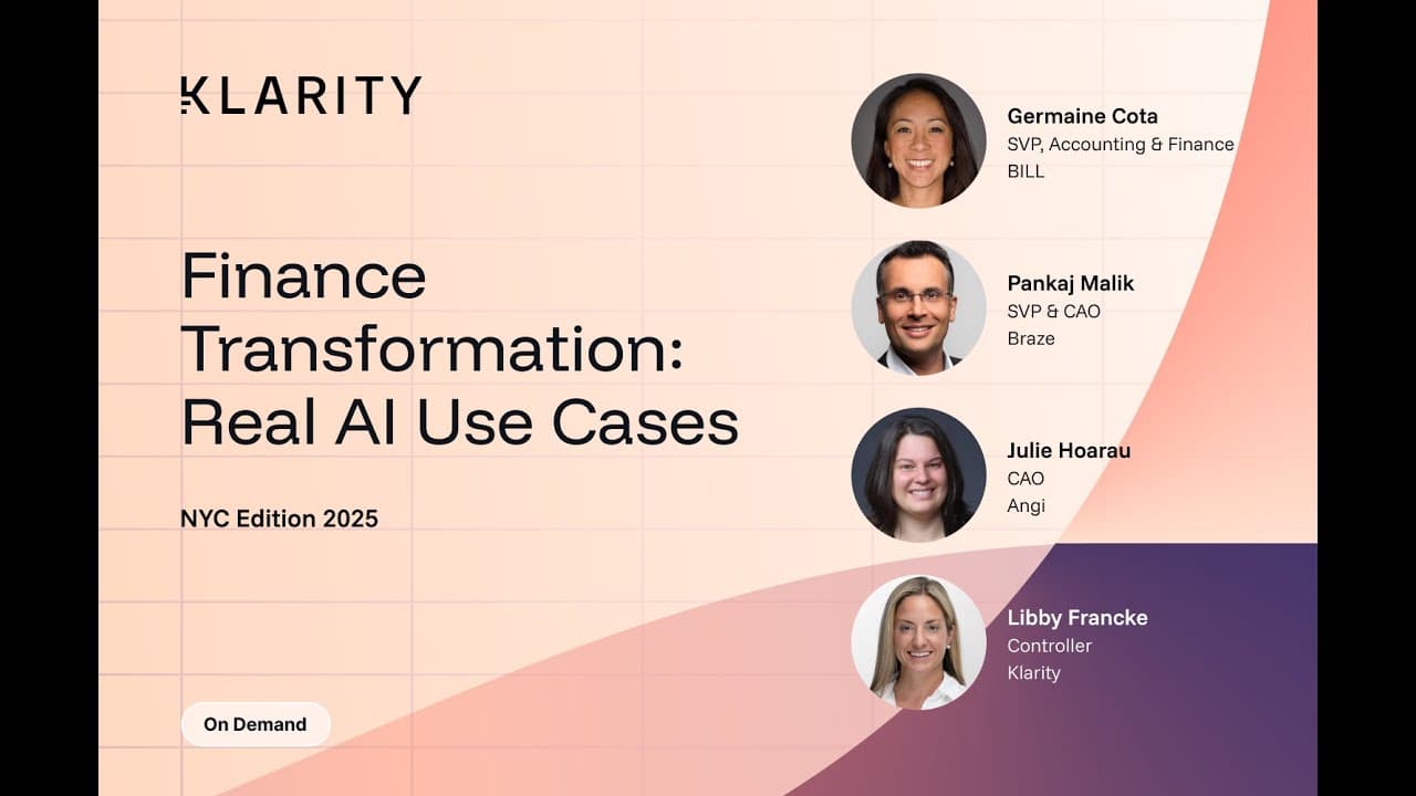 Finance Transformation: Real AI Use Cases