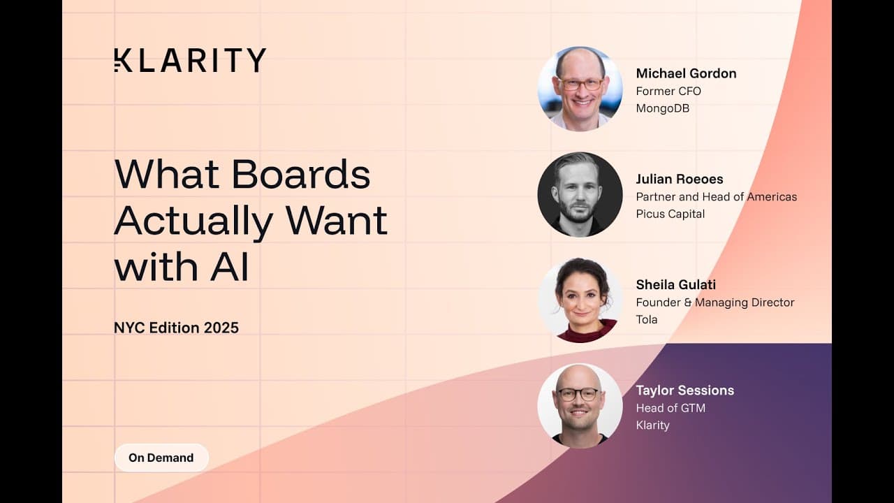 What Boards Actually Want with AI