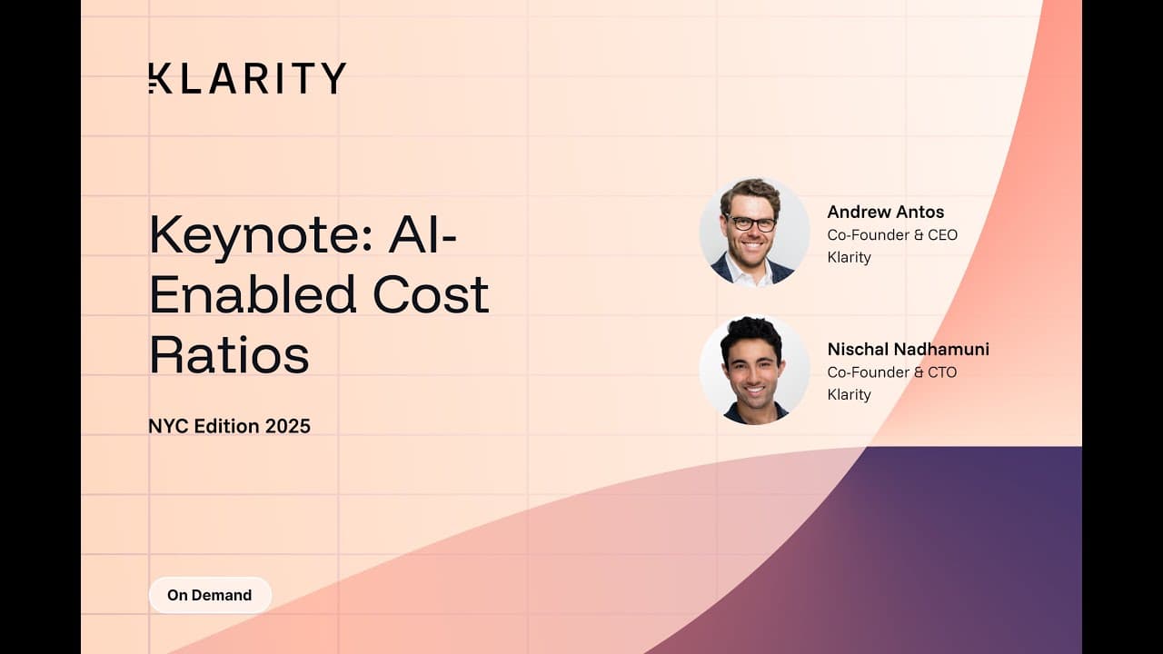 Keynote: AI-Enabled Cost Ratios